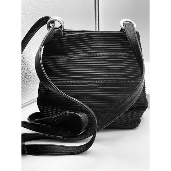 Vintage Americana by Sharif black bucket bag. Repaired handles. - Picture 8 of 8